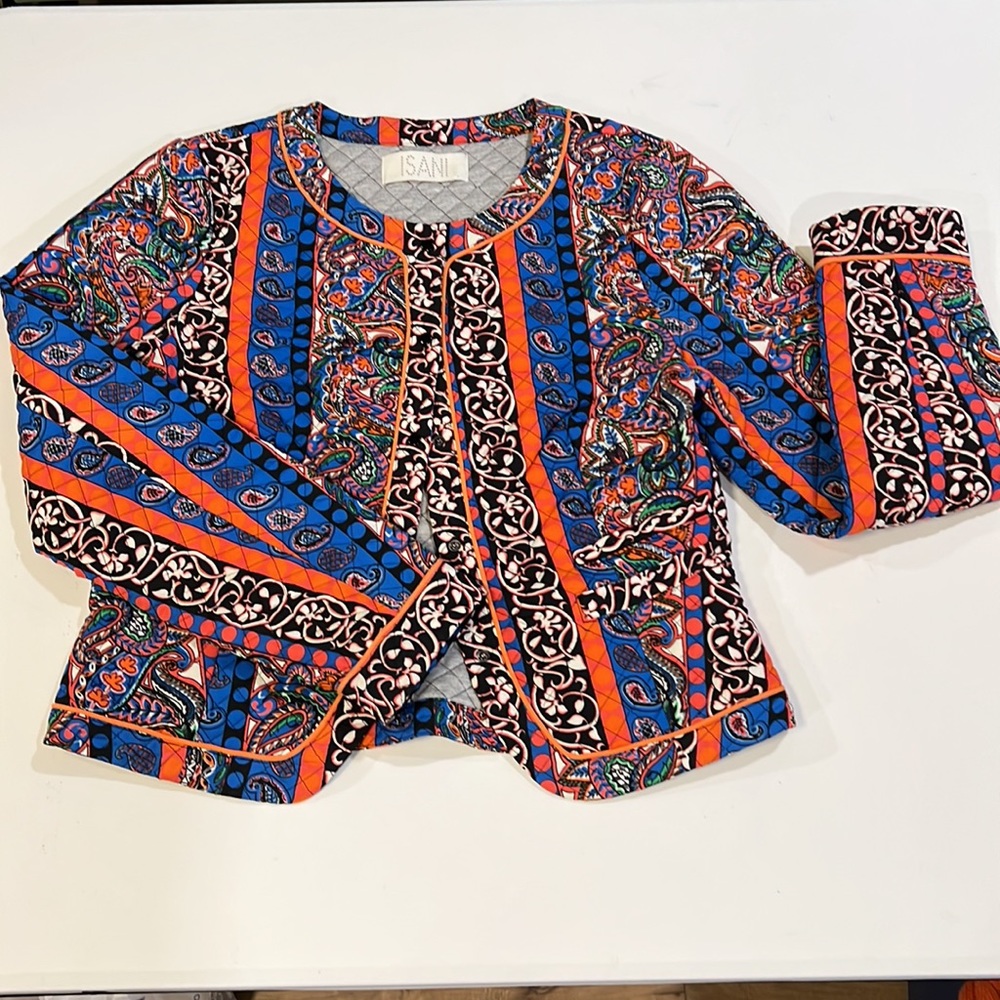 Isani - rare, paisley Anthropologie jacket, quilted,‎ xs/small